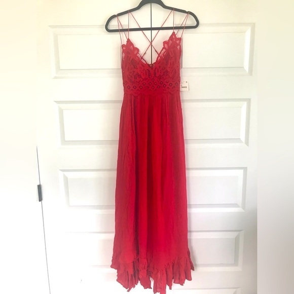 Free People Dresses & Skirts - NWT Free People Adella Maxi | True Red
